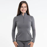 EQUIDRY Women's Water Repellent Base Layer #colour_grey-pale-pink