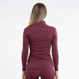 EQUIDRY Women's Water Repellent Base Layer #colour_plum-black