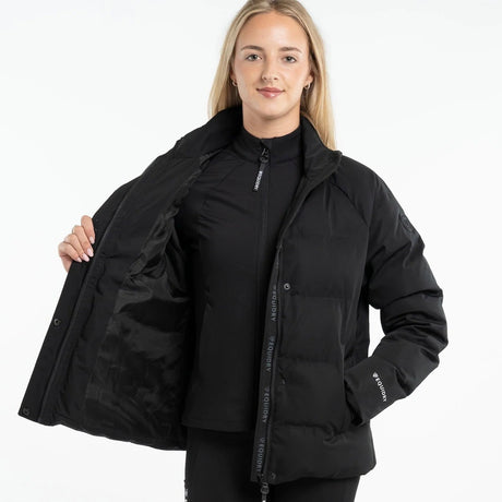 EQUIDRY Women's Talia Waterproof Puffer Jacket #colour_black