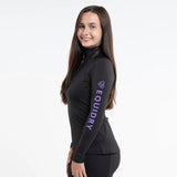 EQUIDRY Women's Water Repellent Base Layer #colour_black-lilac