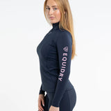 EQUIDRY Women's Water Repellent Base Layer #colour_navy-pale-pink