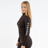 EQUIDRY Women's Water Repellent Base Layer #colour_brown-white