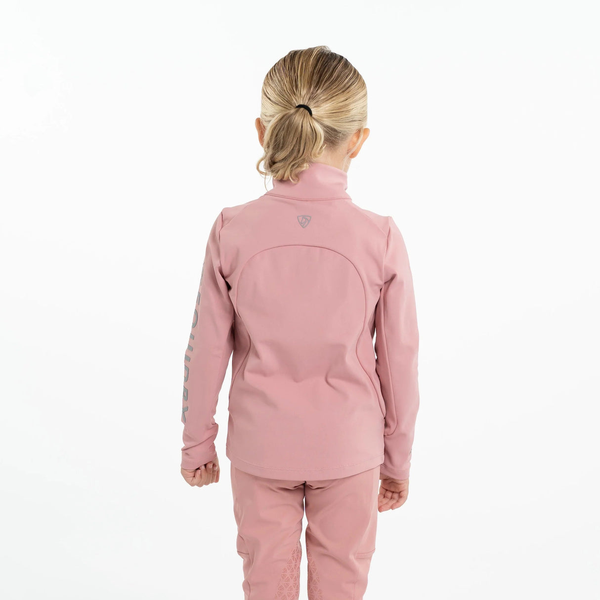 EQUIDRY Children's Water Repellent Base Layer #colour_pale-pink-grey