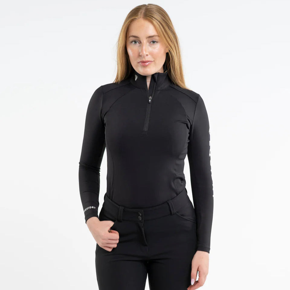 EQUIDRY Women's Water Repellent Base Layer #colour_black-white