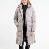 EQUIDRY Thora Waterproof Riding Puffer #colour_sand