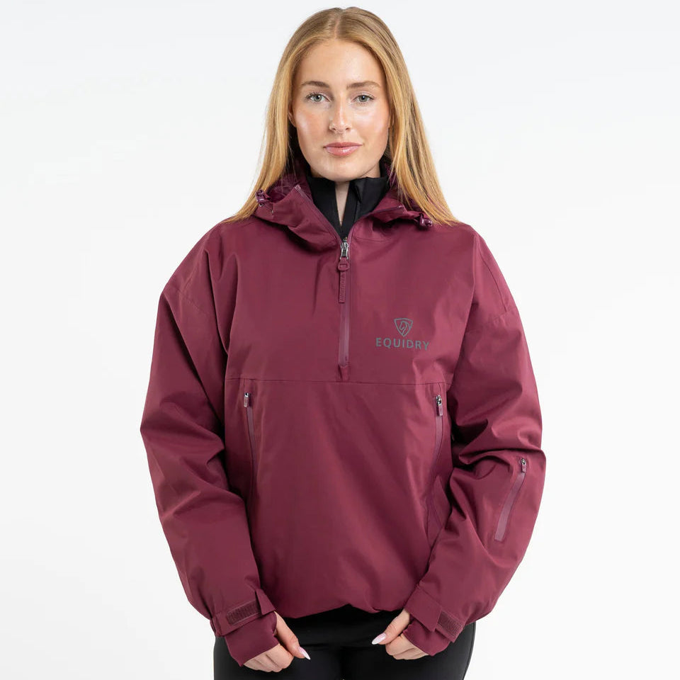 EQUIDRY Women's Storm Smock #colour_burgundy