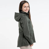 EQUIDRY Women's Varsha Jacket #colour_black-forest-green