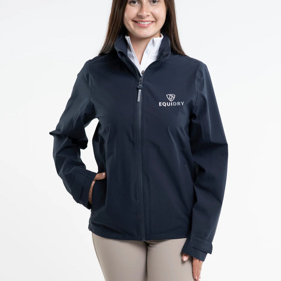 EQUIDRY Women's Nimbus Pack Away Jacket #colour_navy