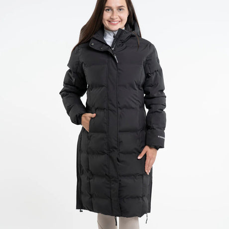 EQUIDRY Thora Waterproof Riding Puffer #colour_black