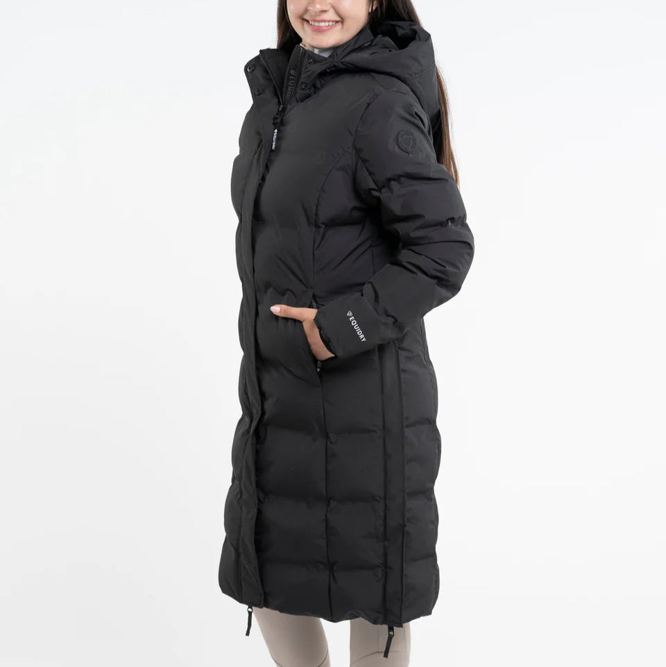 EQUIDRY Thora Waterproof Riding Puffer #colour_black