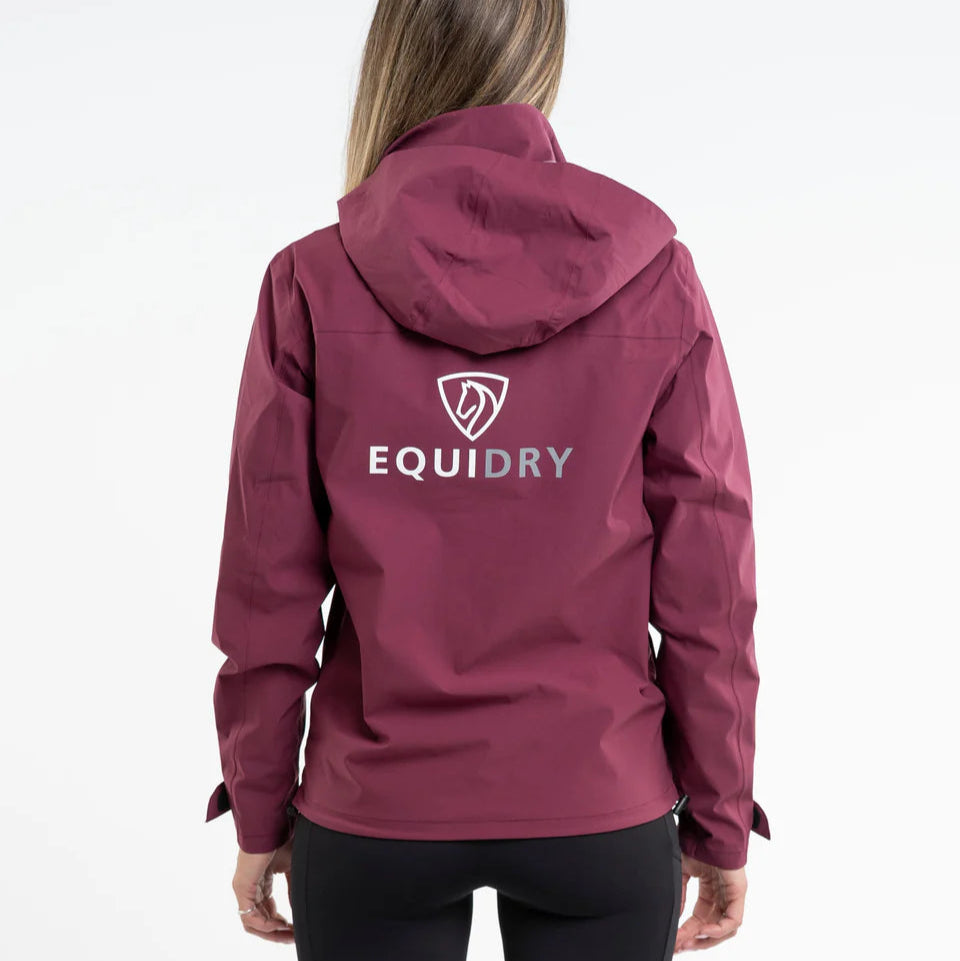 EQUIDRY Women's Nimbus Pack Away Jacket #colour_plum