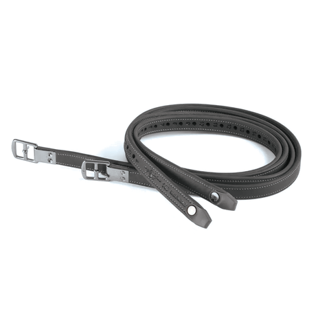 Equipe Stirrup Leather With Steel Capsule #colour_black