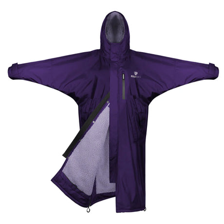 EQUIDRY Women's Thick Fleece Evolution Fixed Hood #colour_purple-lilac