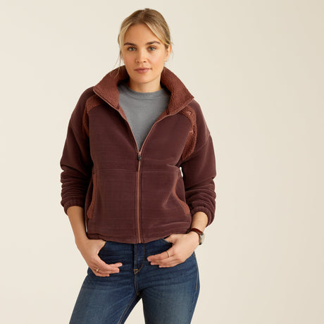 Ariat Women's Lafayette Ful Zip Sweatshirt #colour_purple