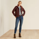 Ariat Women's Lafayette Ful Zip Sweatshirt #colour_purple