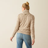 Ariat Women's Alamere 1/2 Zip Sweater #colour_beige