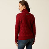 Ariat Women's Alamere 1/2 Zip Sweater #colour_red