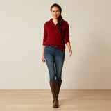 Ariat Women's Alamere 1/2 Zip Sweater #colour_red