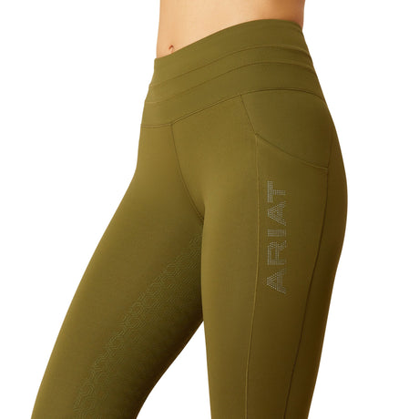 Ariat Women's Eos 2.0 Full Seat Tights #colour_winter-moss