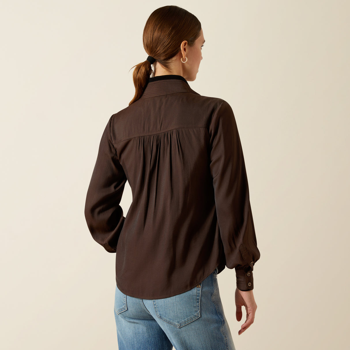 Ariat Women's Kildwick Blouse #colour_coffee-bean