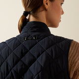 Ariat Women's Woodside Vest - Navy/Navy Floral Print #colour_navy-navy-floral-print