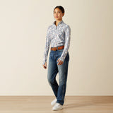 Ariat Youth Lowell 3.0 1/4 Zip Long Sleeve Baselayer - Posey Pony Print #colour_posey-pony-print