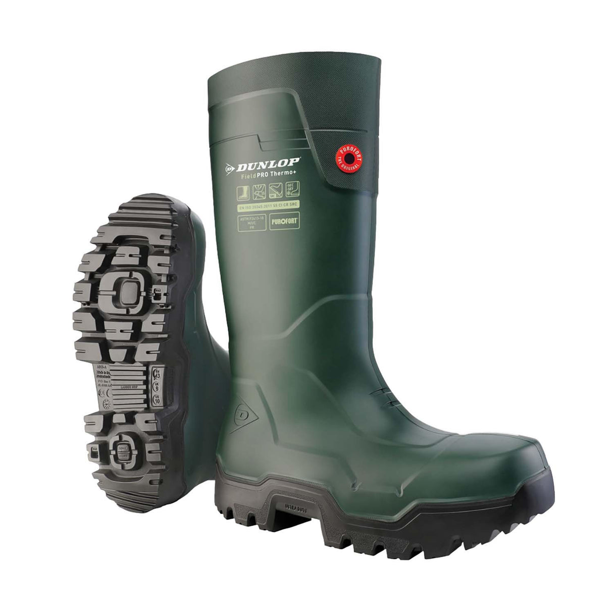 Dunlop Fieldpro Thermo+ Wellies #colour_green