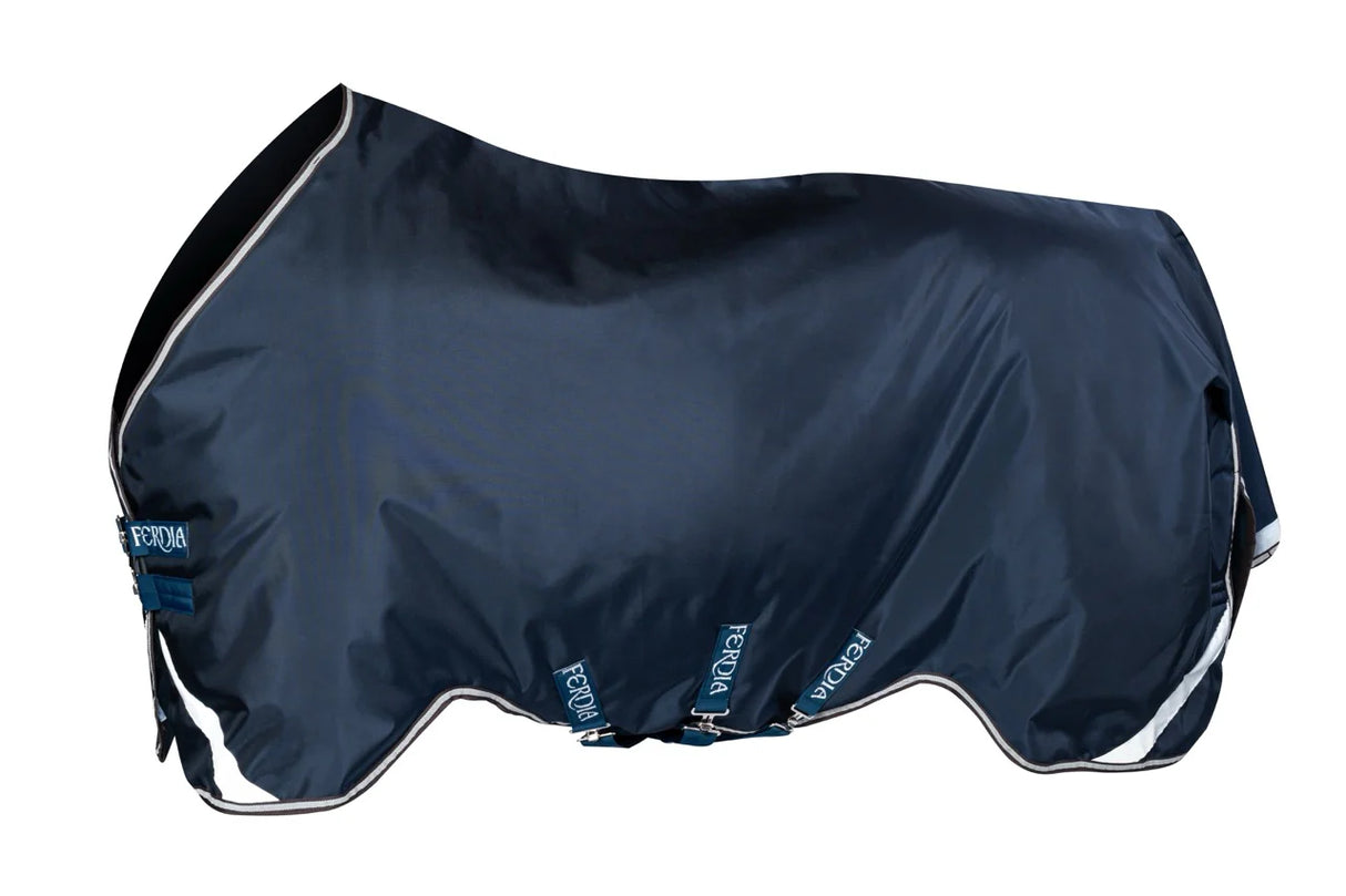 Ferdia Equine High King 200g 840D Navy Plain Weave Turnout Rug Plus ++