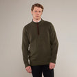Toggi Men's Ferndale Zip Neck Knitted Sweater #colour_moss