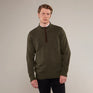 Toggi Men's Ferndale Zip Neck Knitted Sweater #colour_moss