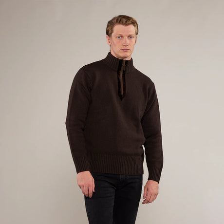 Toggi Men's Fraser Sweater #colour_chocolate
