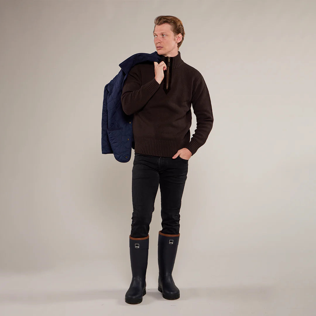 Toggi Men's Fraser Sweater #colour_chocolate