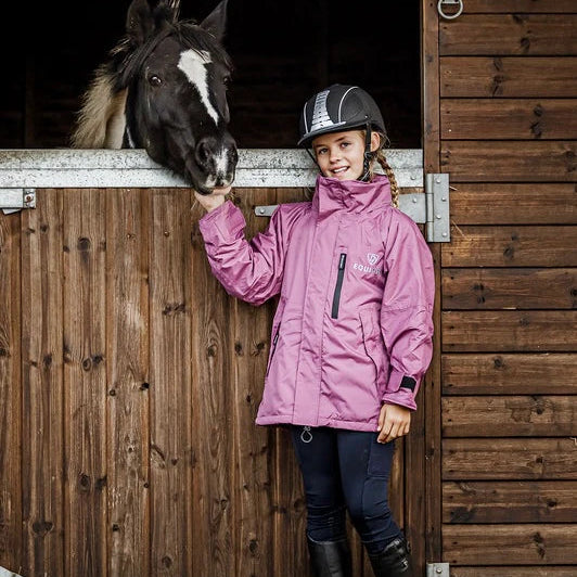 EQUIDRY Children's Thin Fleece Shortie #colour_valerian-valerian