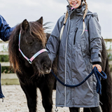 EQUIDRY Children's Thin Fleece Reflective Evolution #colour_grey-penelope-pink
