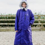 EQUIDRY Women's Thick Fleece Evolution Faux Fur Hood #colour_purple-purple