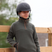 Shires Aubrion Core Young Rider Half Zip Fleece #colour_green