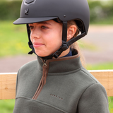 Shires Aubrion Core Young Rider Half Zip Fleece #colour_green