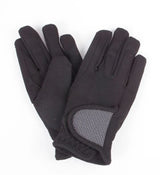 Toggi Children's Glow Fleece Lined Gloves #colour_black