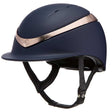 Charles Owen Halo Riding Hat With MIPS #colour_navy-rose-gold