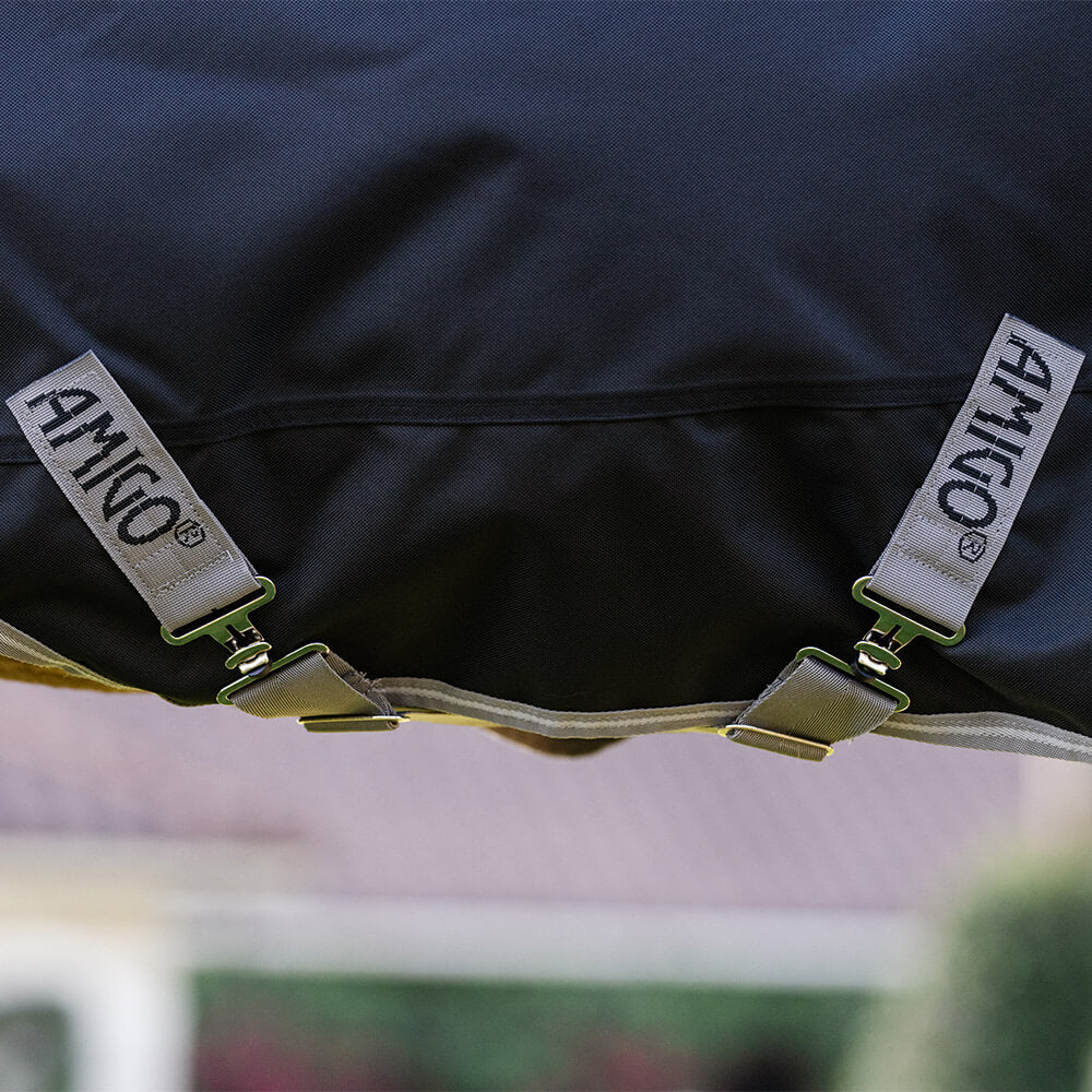 Horseware Ireland Amigo 1200D Pony 0g Turnout Rug #colour_black-titanium-grey-silver