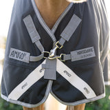 Horseware Ireland Amigo 1200D Pony 0g Turnout Rug #colour_black-titanium-grey-silver