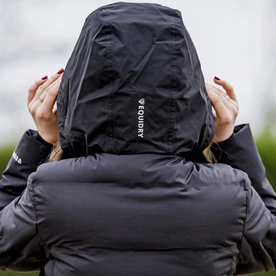 EQUIDRY Thora Waterproof Riding Puffer #colour_black