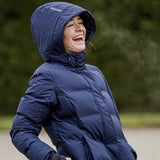 EQUIDRY Thora Waterproof Riding Puffer #colour_navy