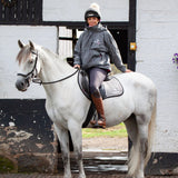 EQUIDRY Women's Thin Fleece Shortie #colour_grey-penelope-pink