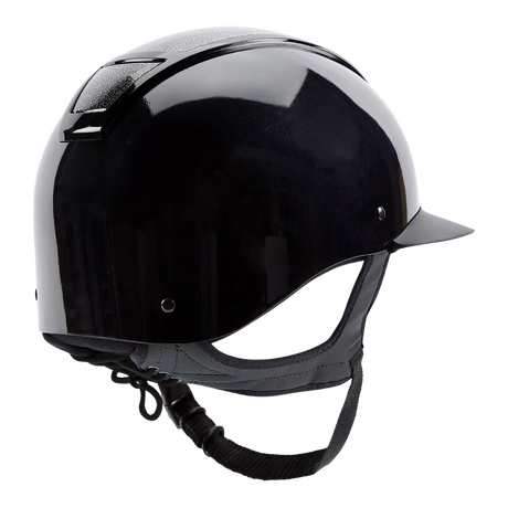 Champion Insight Glitter Oval Wide Peak Riding Hat #colour_metallic-black-sparkle-black