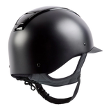 Champion Insight Glitter Oval Standard Peak Riding Hat #colour_matt-black-sparkle-black