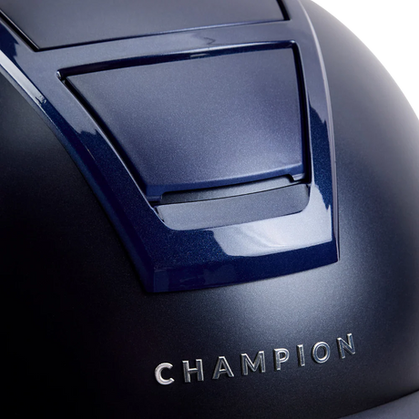 Champion Insight Oval Standard Peak Riding Hat #colour_matt-navy