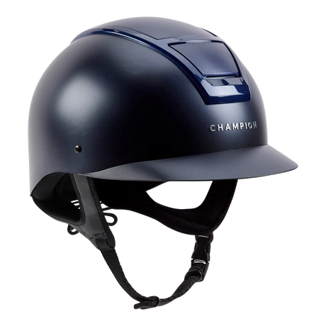 Champion Insight Oval Standard Peak Riding Hat #colour_matt-navy