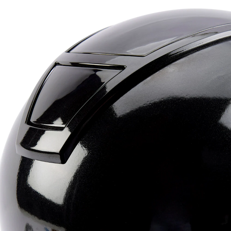 Champion Insight Round Standard Peak Riding Hat #colour_metallic-black