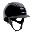 Champion Insight Round Standard Peak Riding Hat #colour_metallic-black